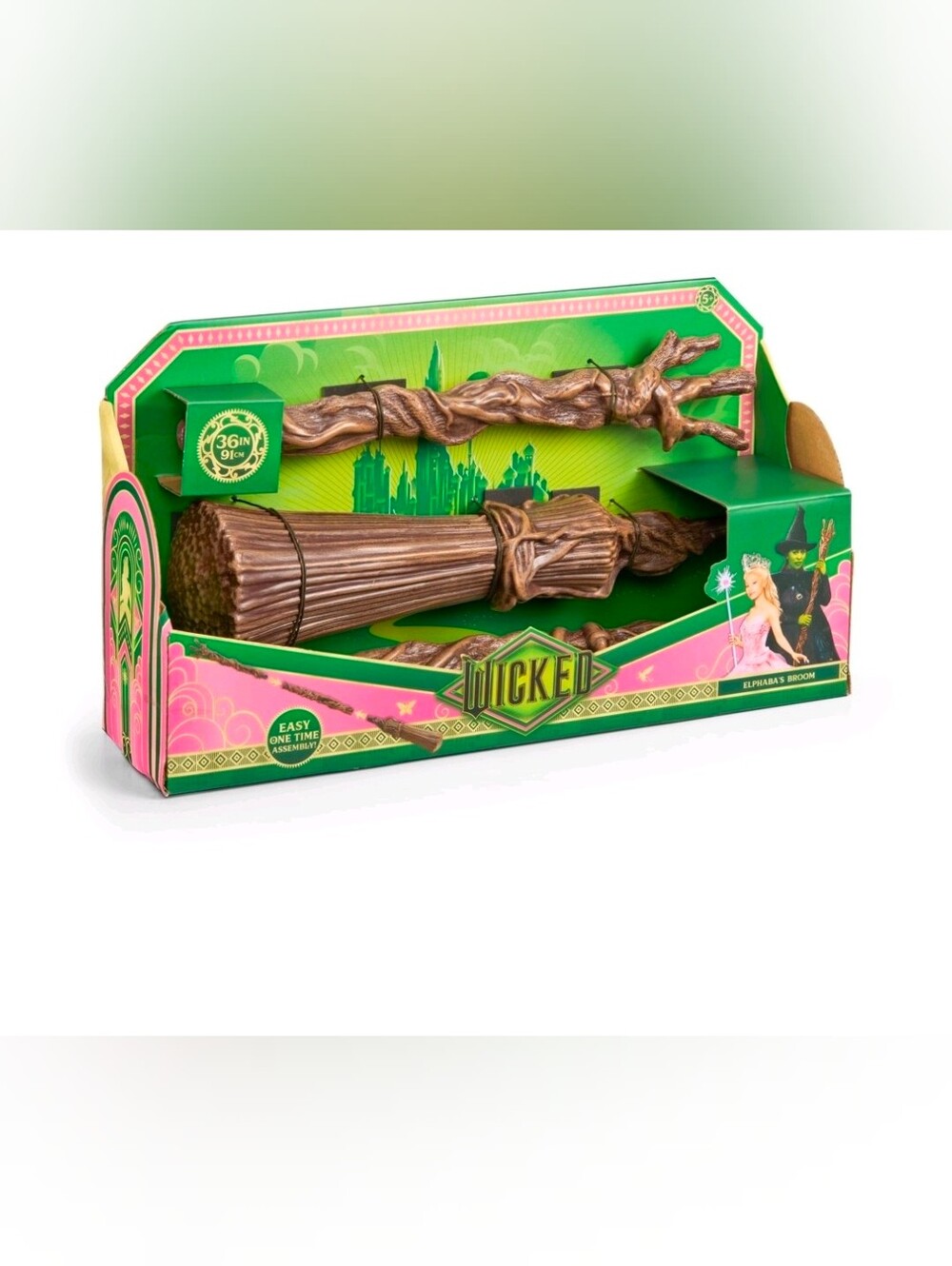 Wicked Elphaba's Broom Kids Halloween Costume Accessory - Brown